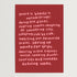 Normal Things Print in Red