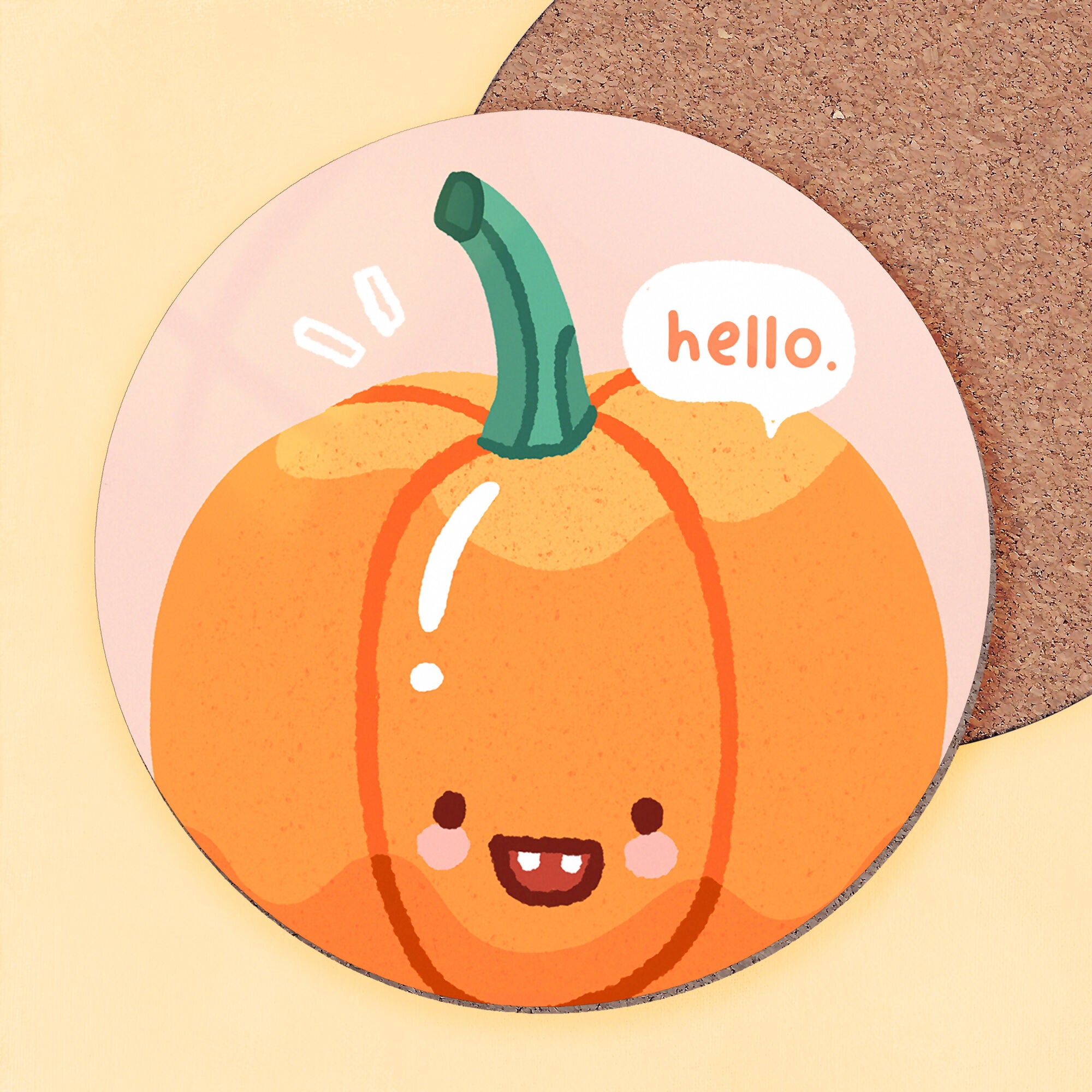 Pumpkin Hello Coaster