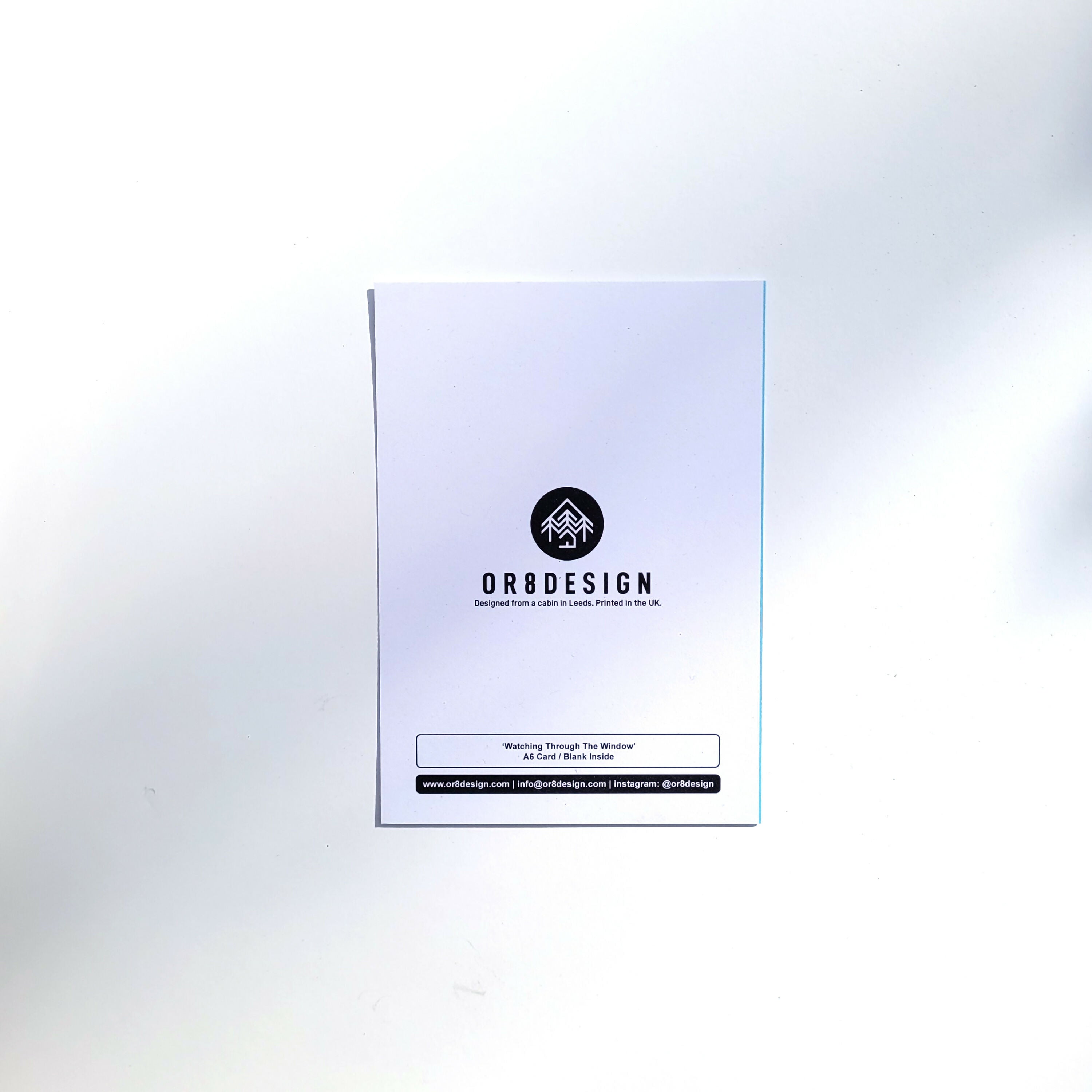 Watching Through The Window, Cat Card