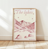 The Lakes Inspired Lyric Print