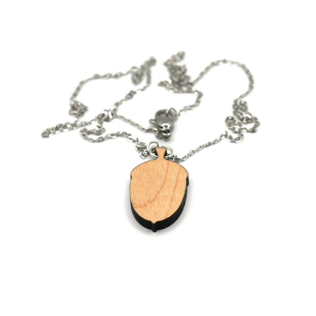 Acorns Necklace and Stud Earrings Set