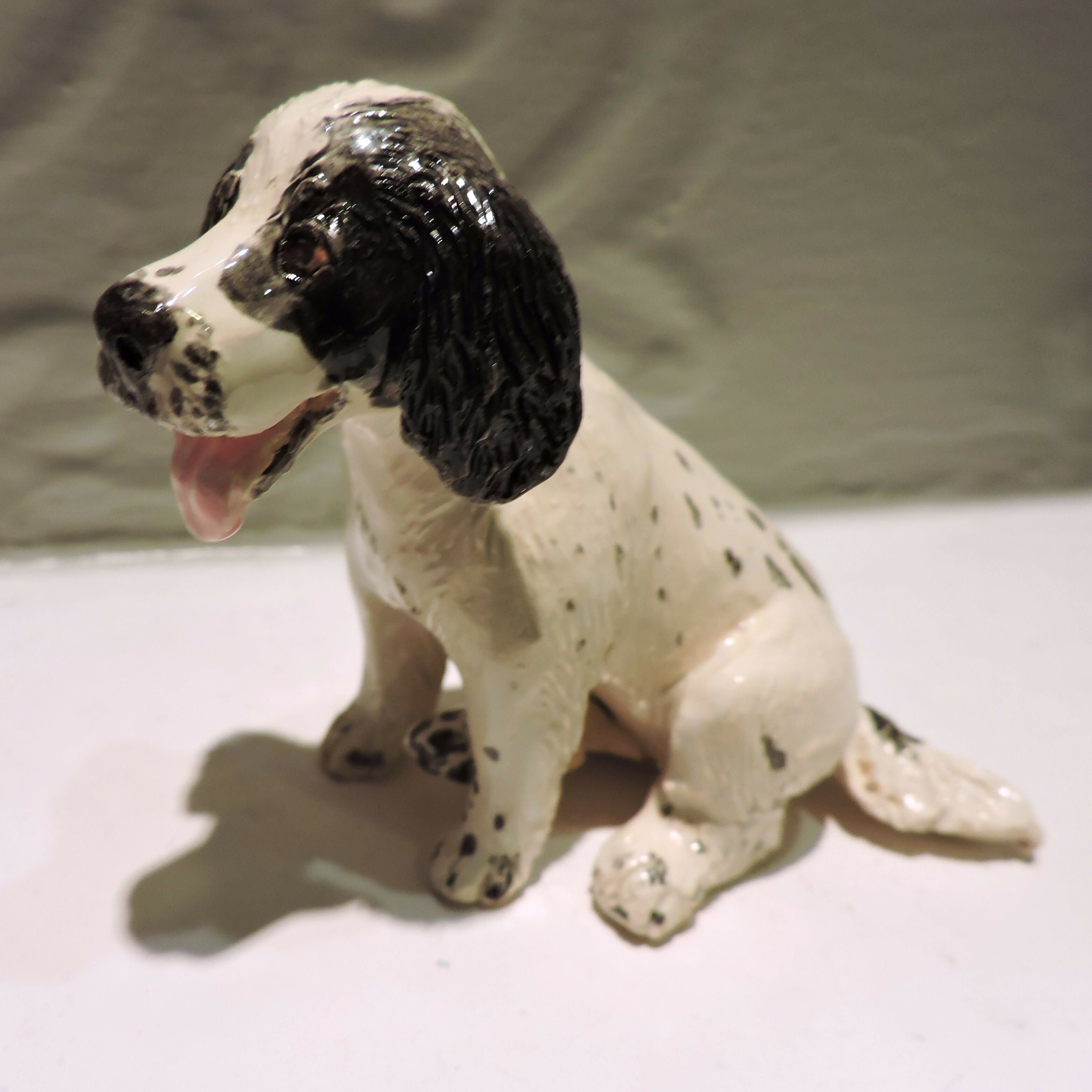 Ceramic Welsh Springer Spaniel Dog Sculpture