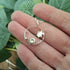Handmade Round Daffodil Silver Necklace