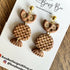 Autumn Polymer Clay Earrings, Dainty Handmade Dangles