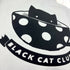 Black Cat Club Thick Organic Cotton Tote Bag