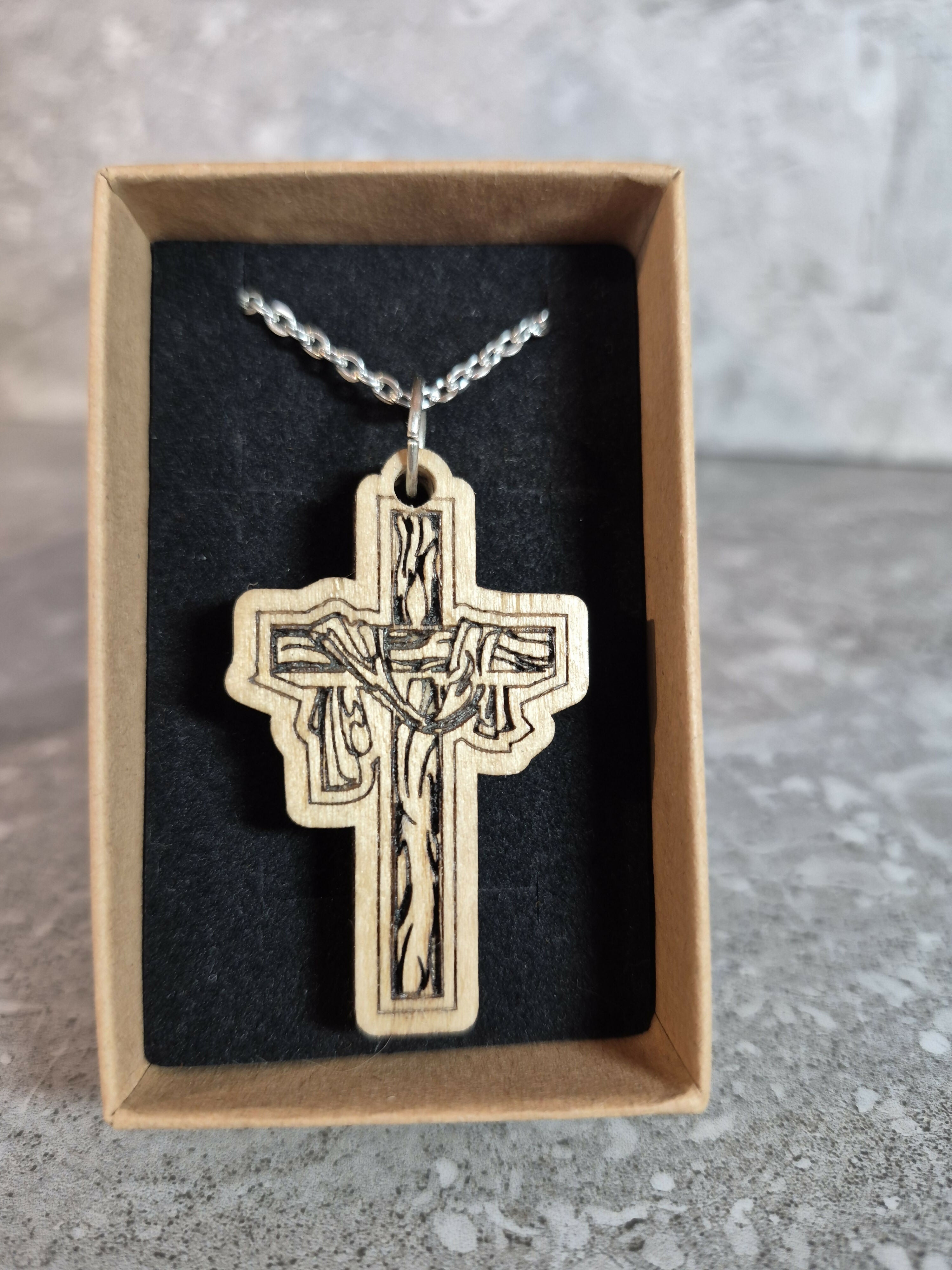Handcrafted and Engraved Cross Pendant