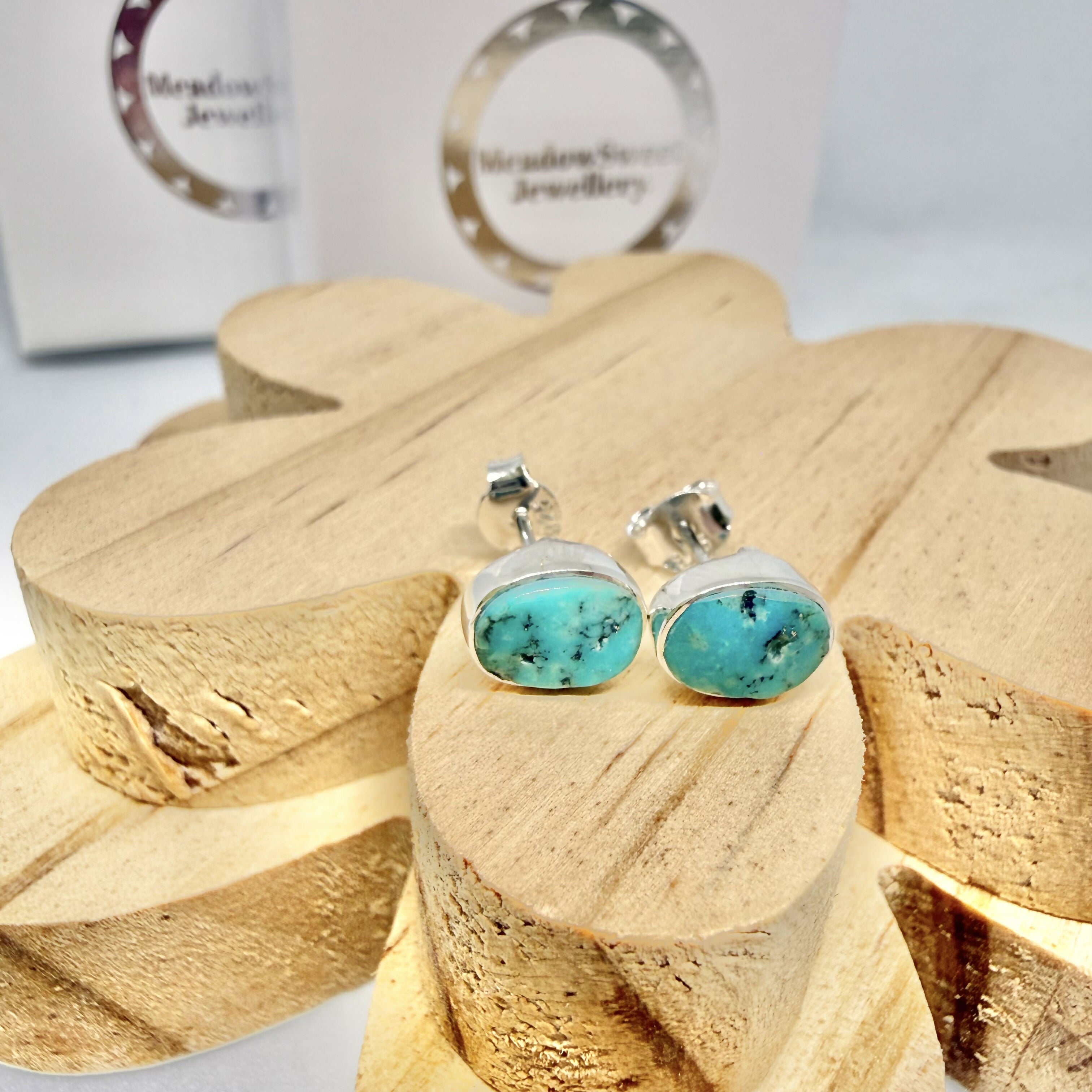 SLEEPING BEAUTY TURQUOISE EARRINGS
