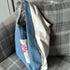 Unique Handcrafted Lined Denim Hobo Slouch Bag Handbag Made From Upcycled Jeans