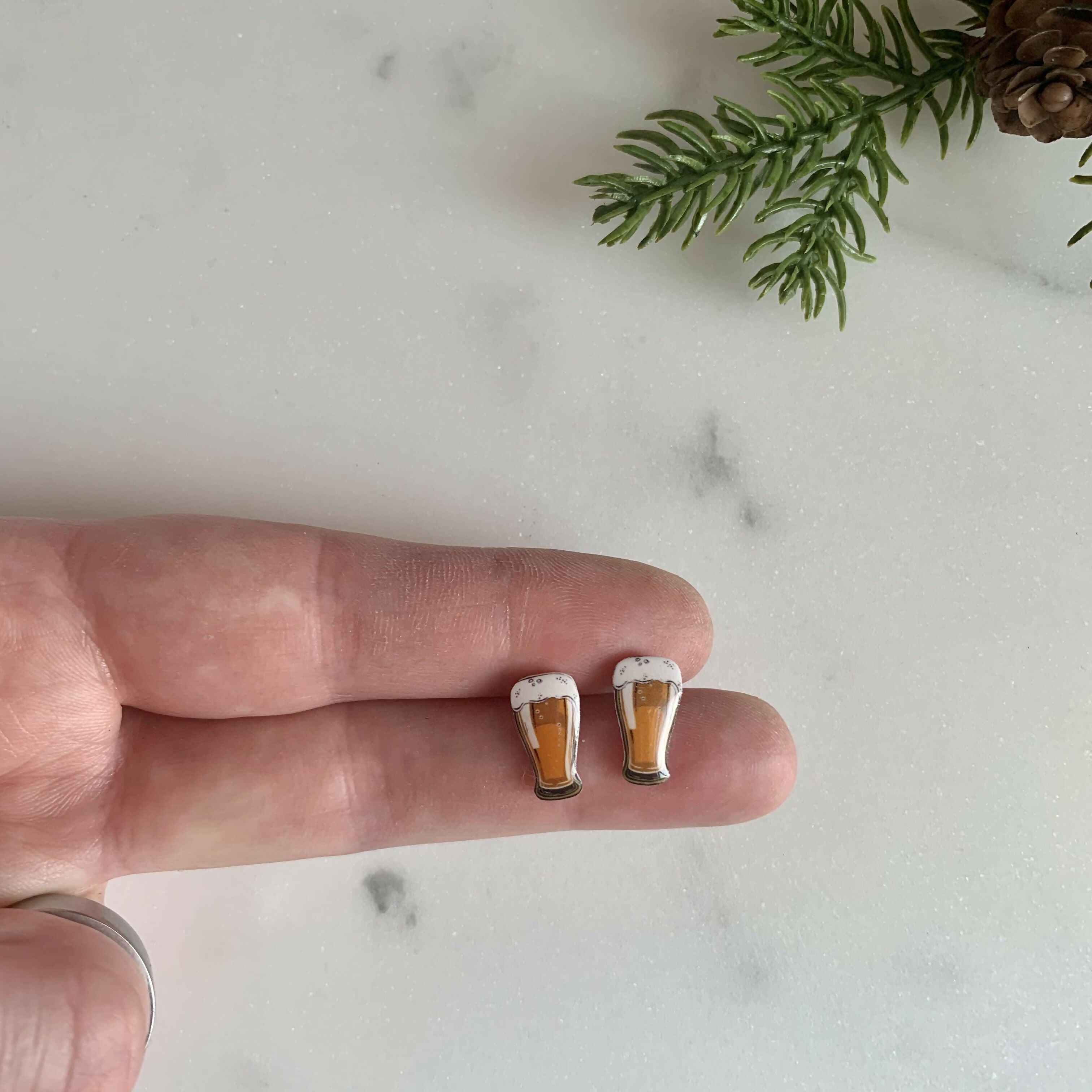 Beer/lager Stud Earrings