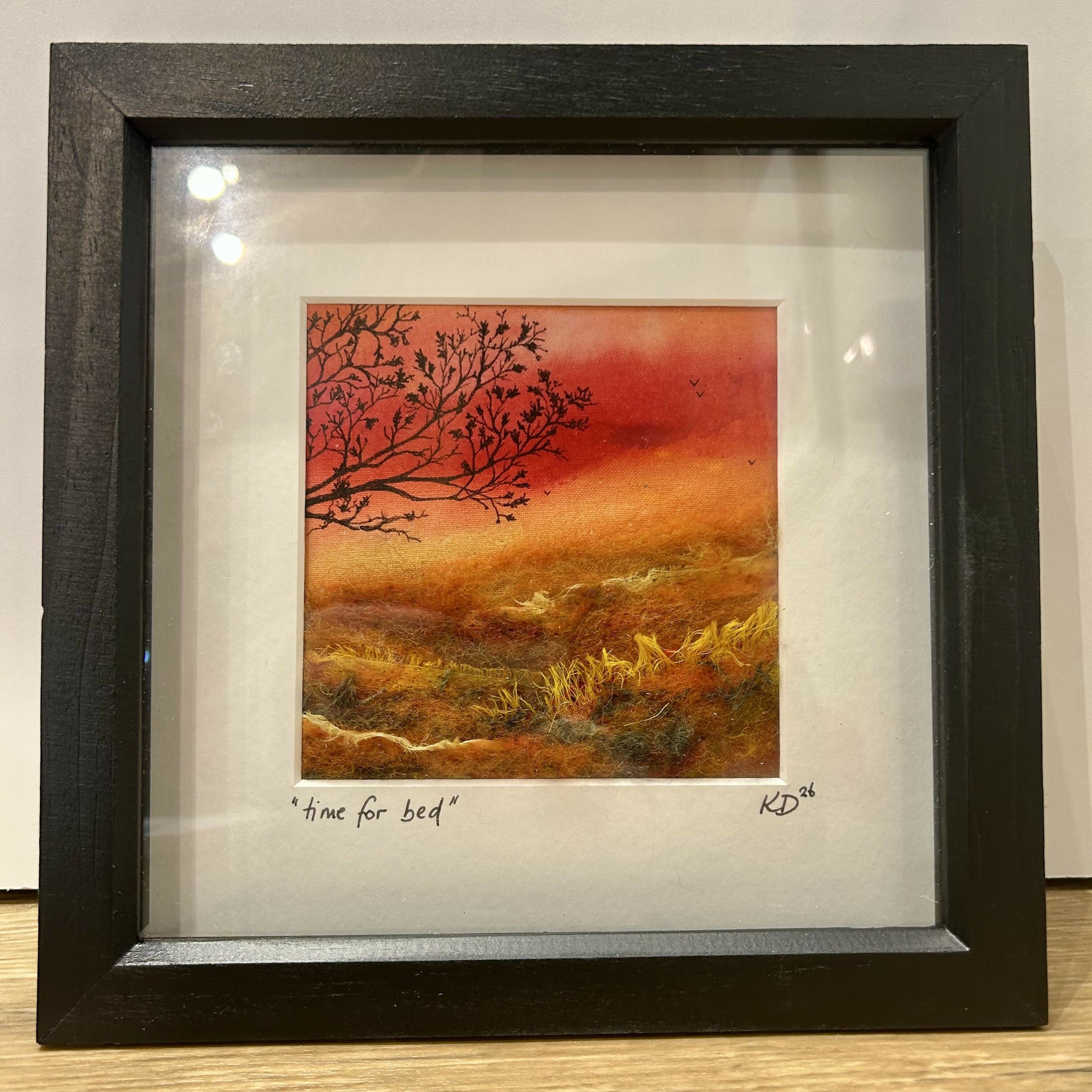 Time For Bed - Mixed Media Original Framed Art