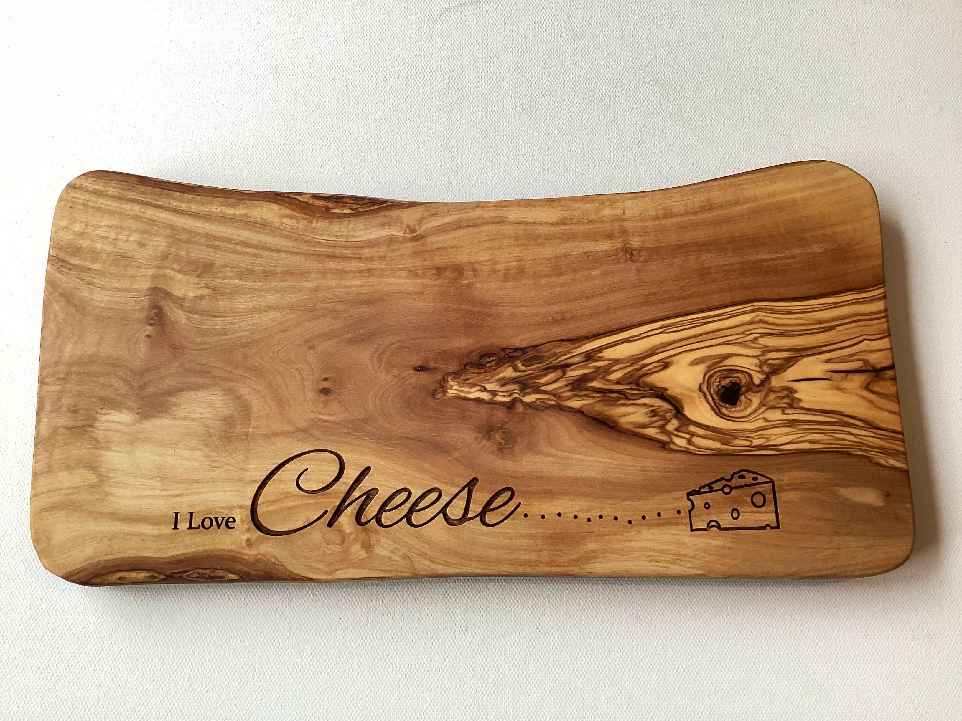 Engraved Rustic Cheese Board and Charcuterie Board