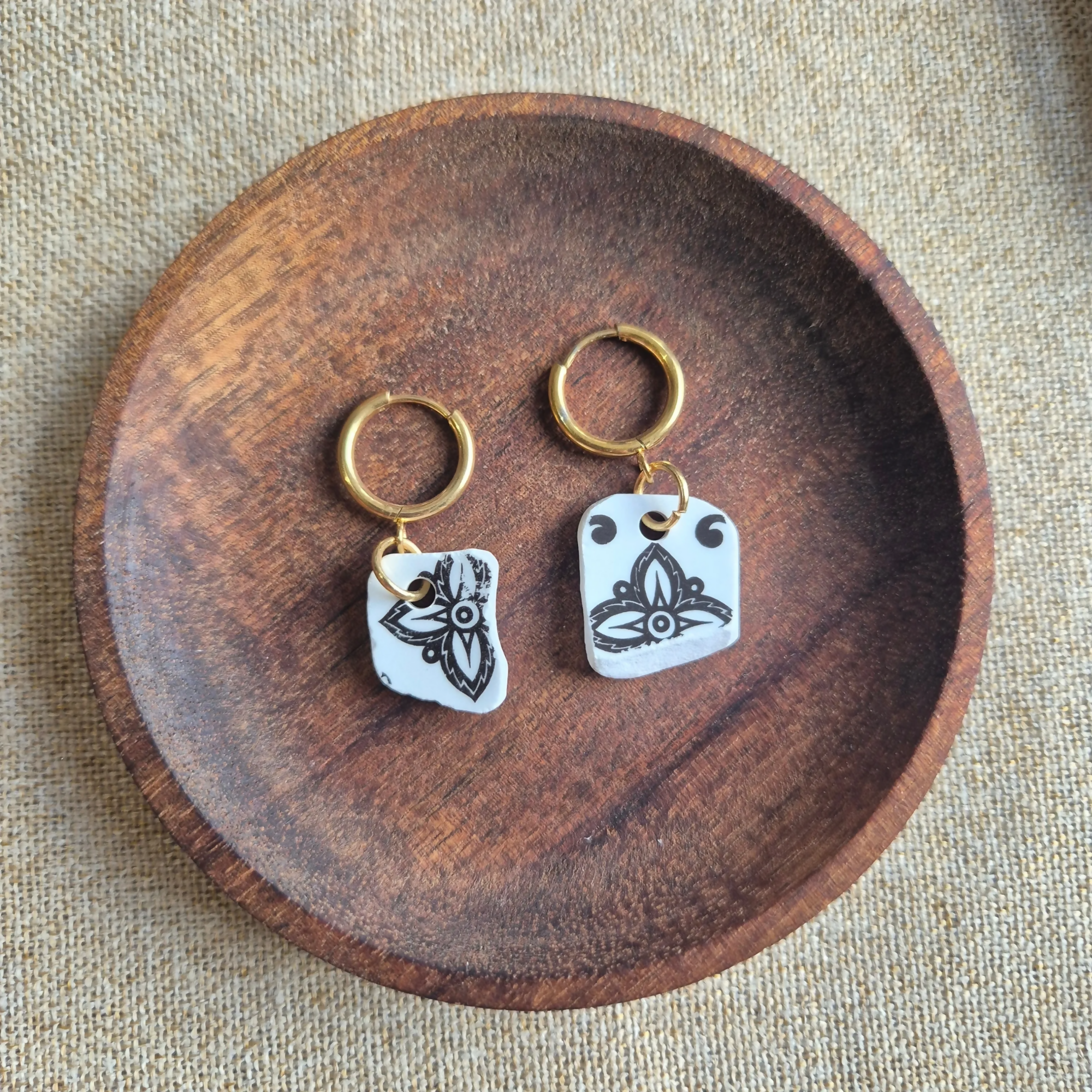Recycled Ceramic Earring
