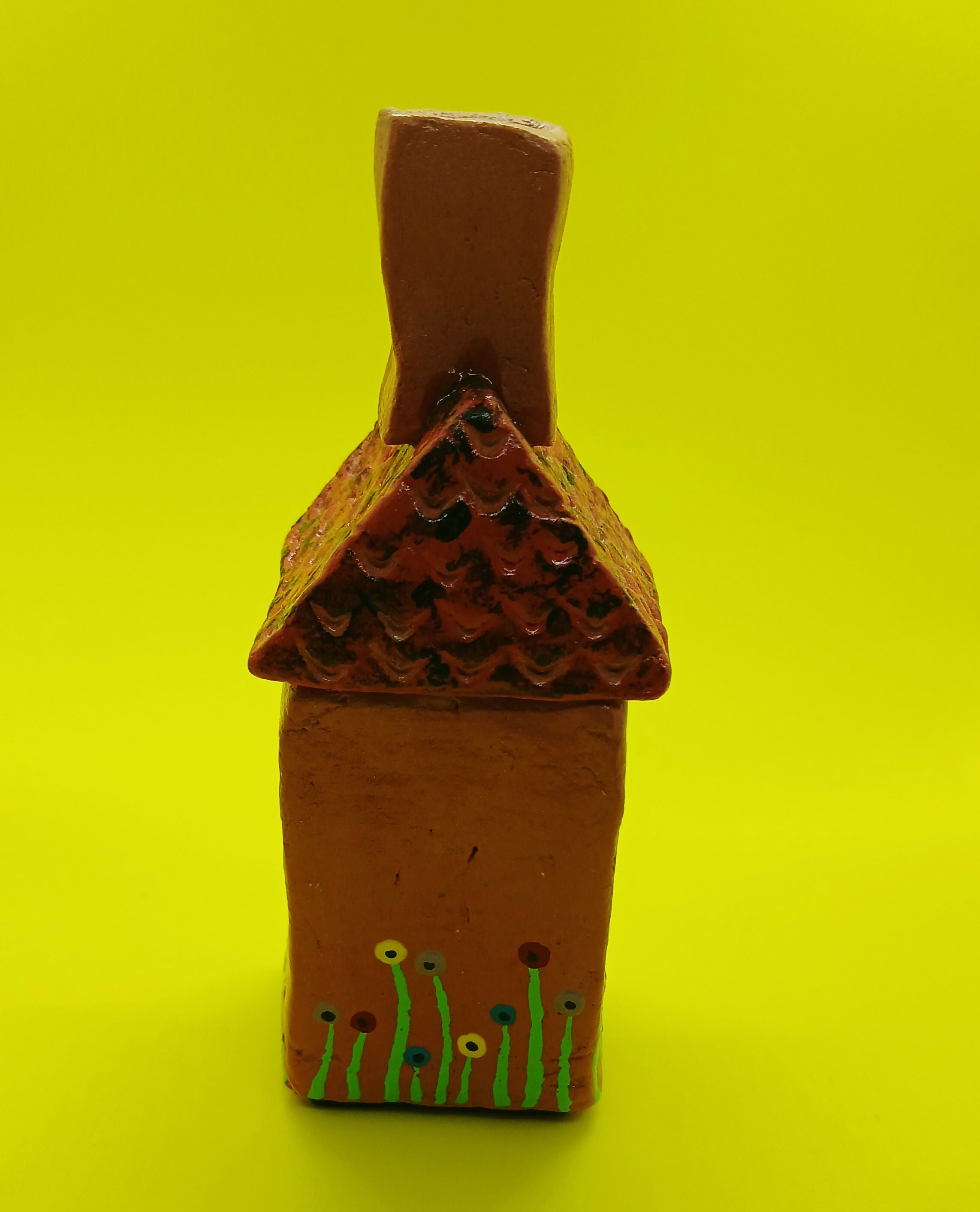 Clay House with Big Windows