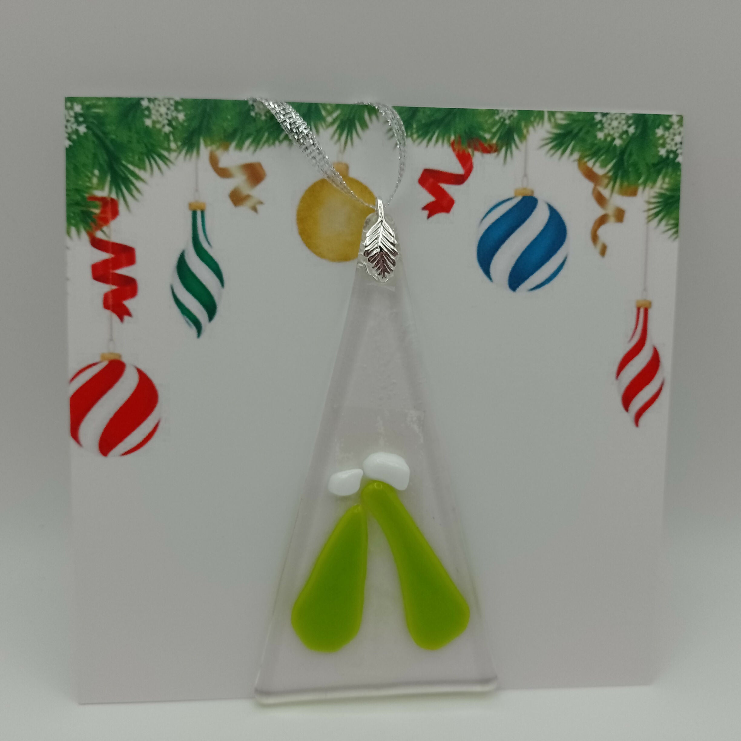 Fused Glass Christmas Card