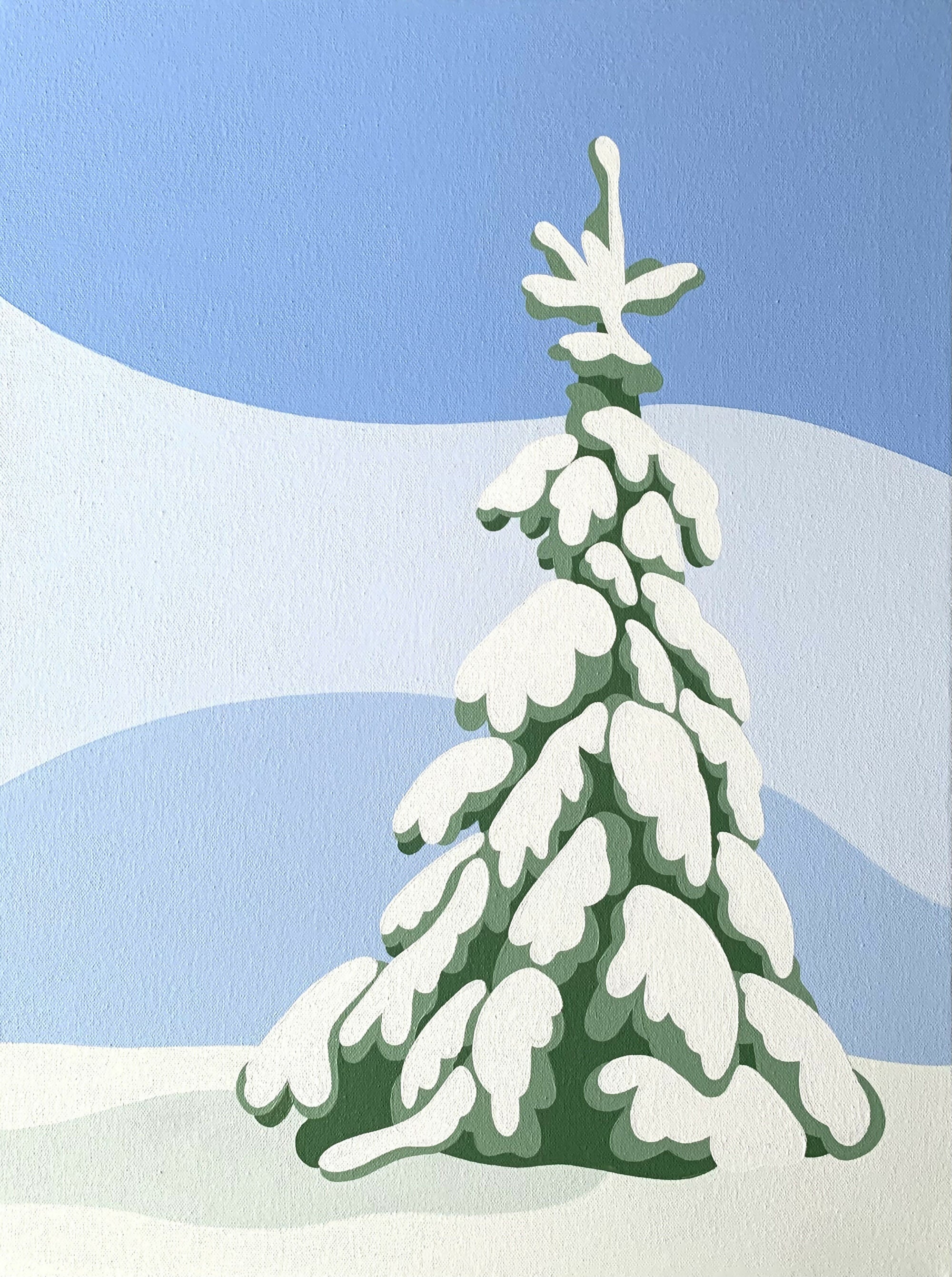 Snowy Tree - Original Painting