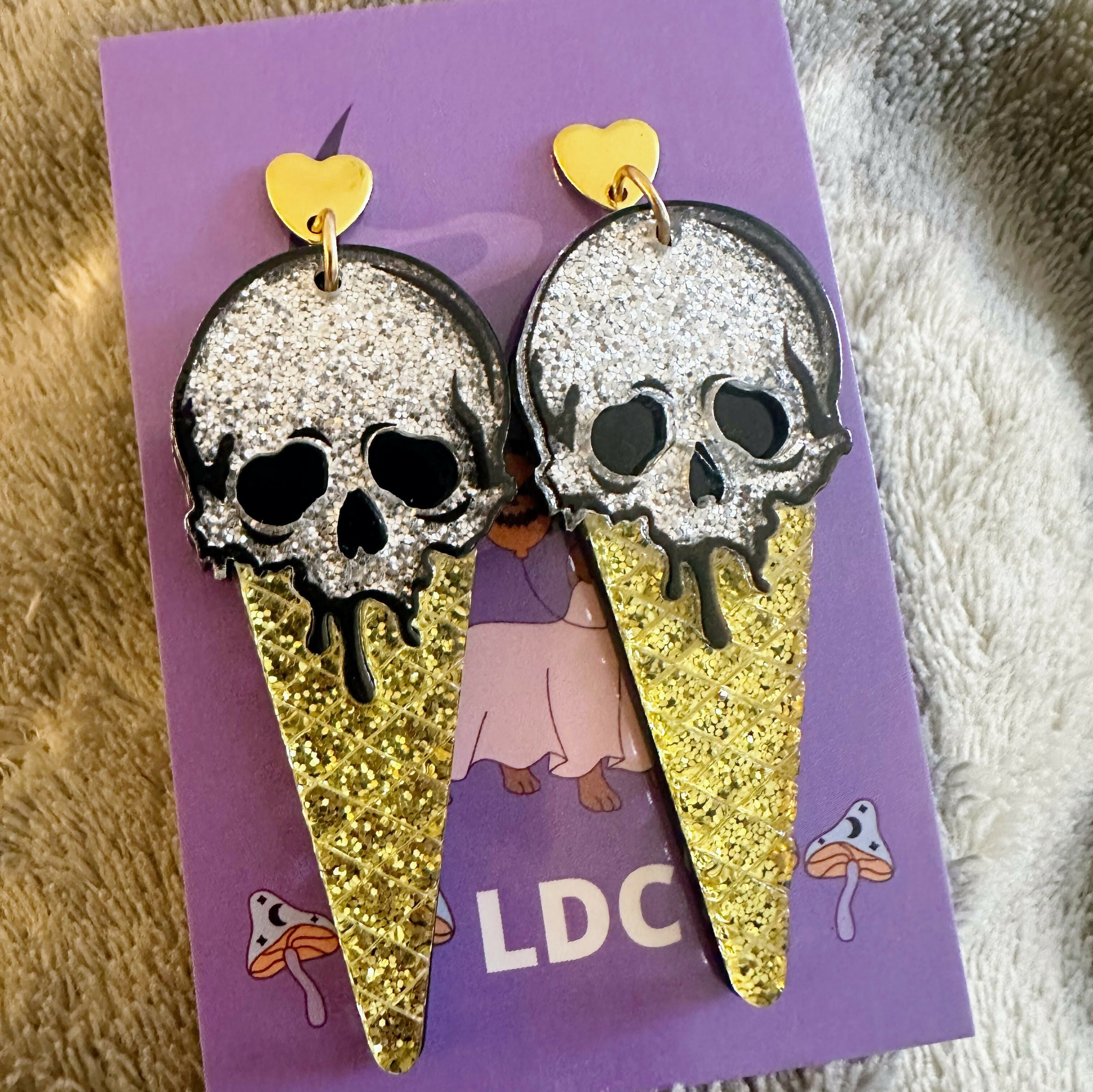 I-scream Acrylic Drop Studs