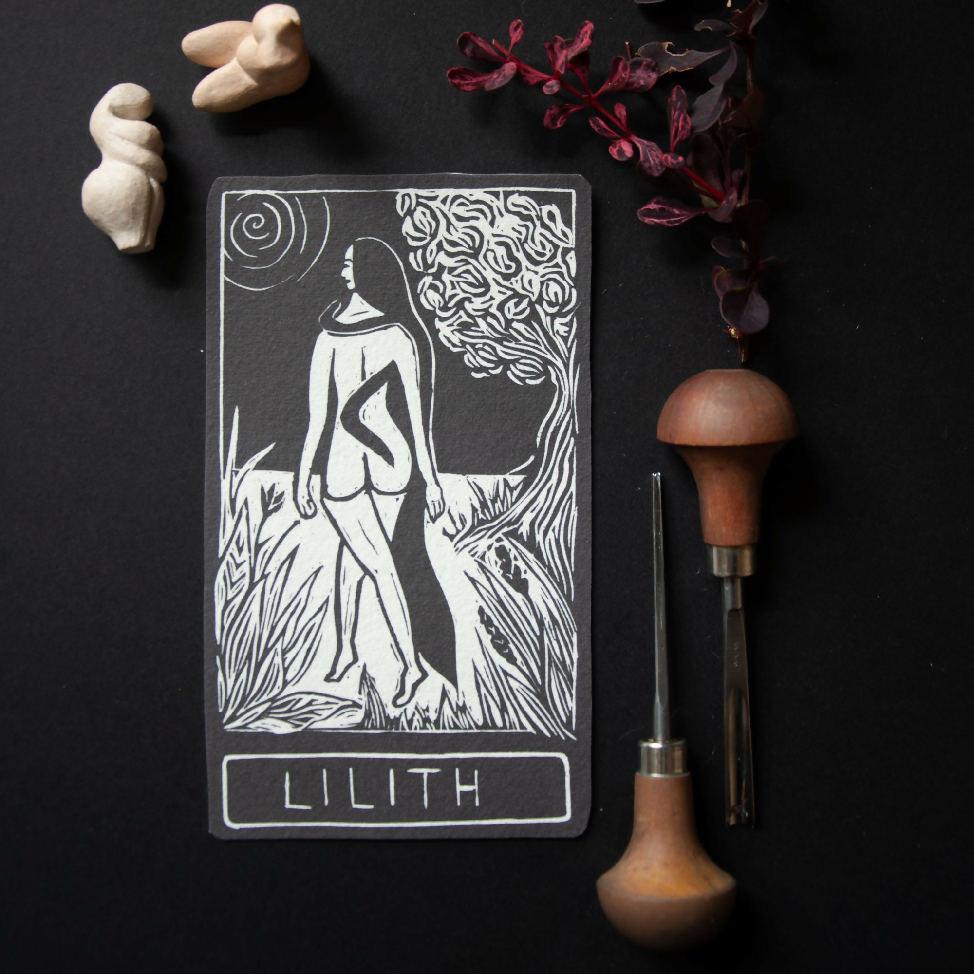 LILITH GODDESS ALTAR CARD