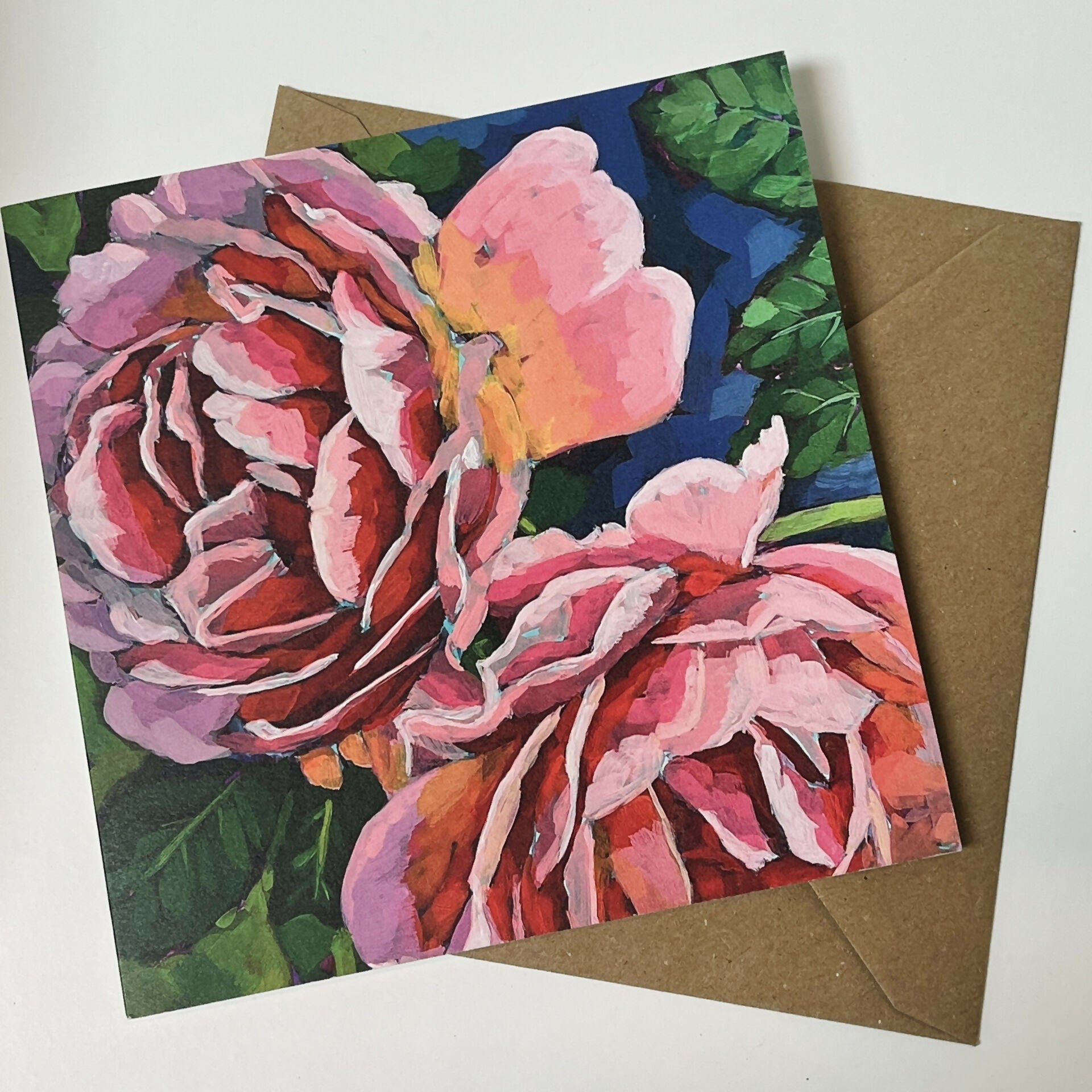 Roses Floral Greetings Card