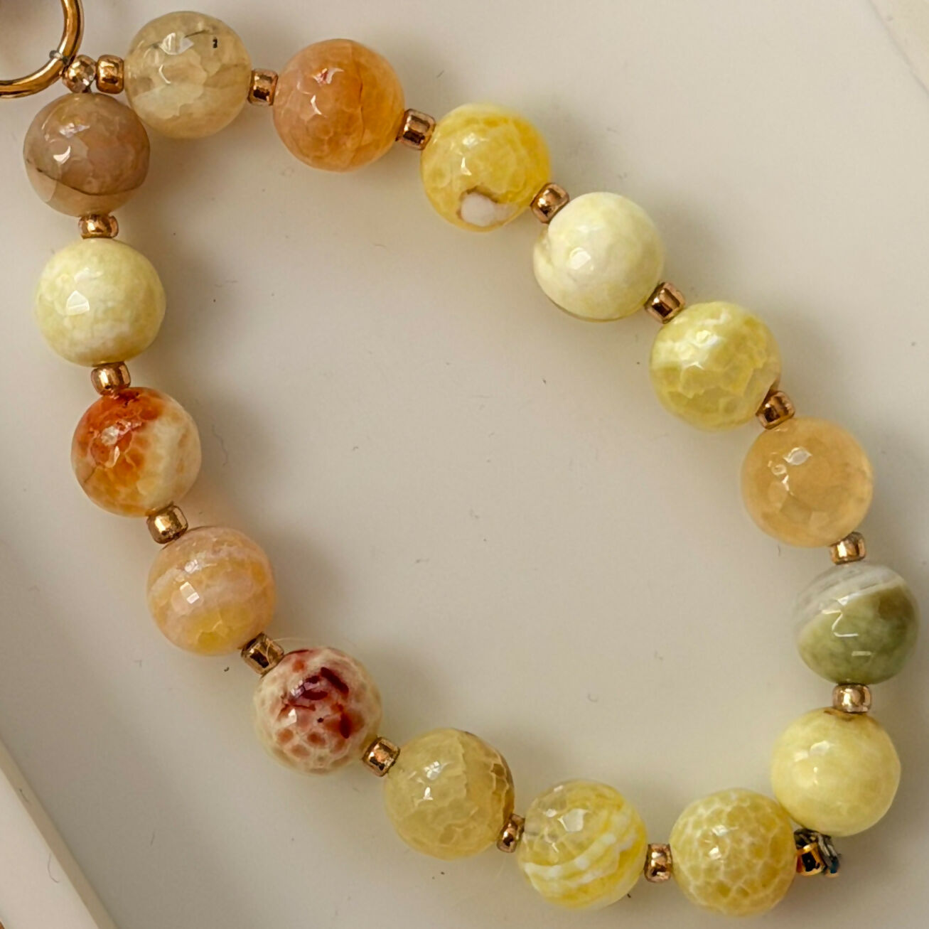 Fifi & Bo Bag Charm Yellow Jade