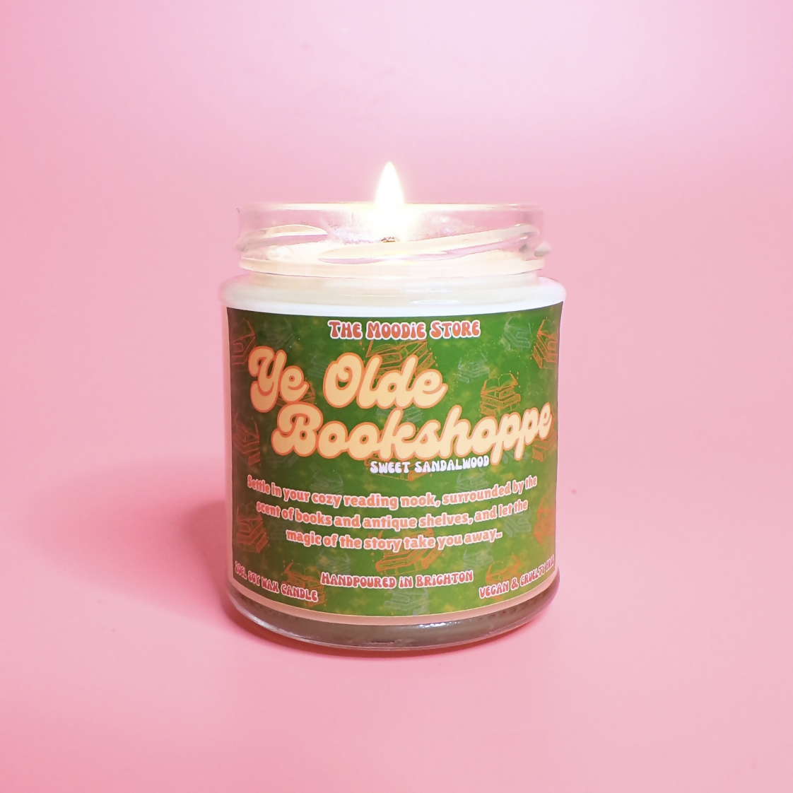 Ye Olde Bookshoppe - Sweet Sandalwood Fragranced Vegan Soy Candle