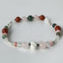 HEALING CRYSTAL & STERLING SILVER STRETCH BRACELET WITH AROMATHERAPY BEADS TO HELP WITH GIVING & RECEIVING LOVE