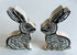 Hand-printed Wooden Rabbit Ornament