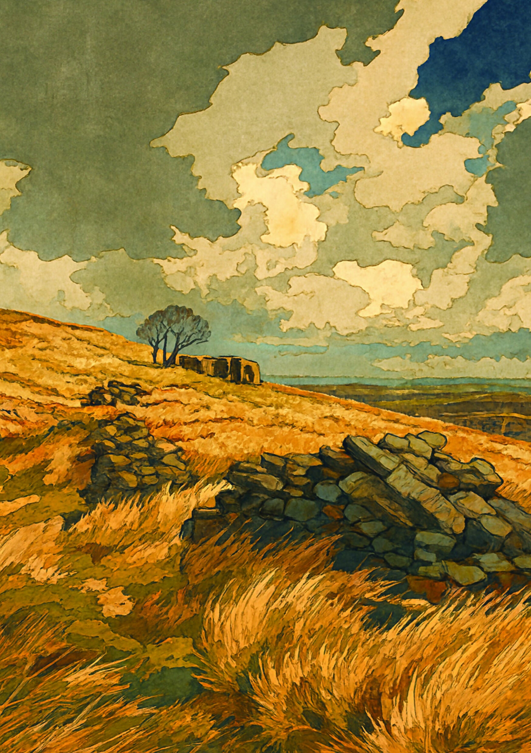 Top Withens (Wuthering Heights) Greetings Card