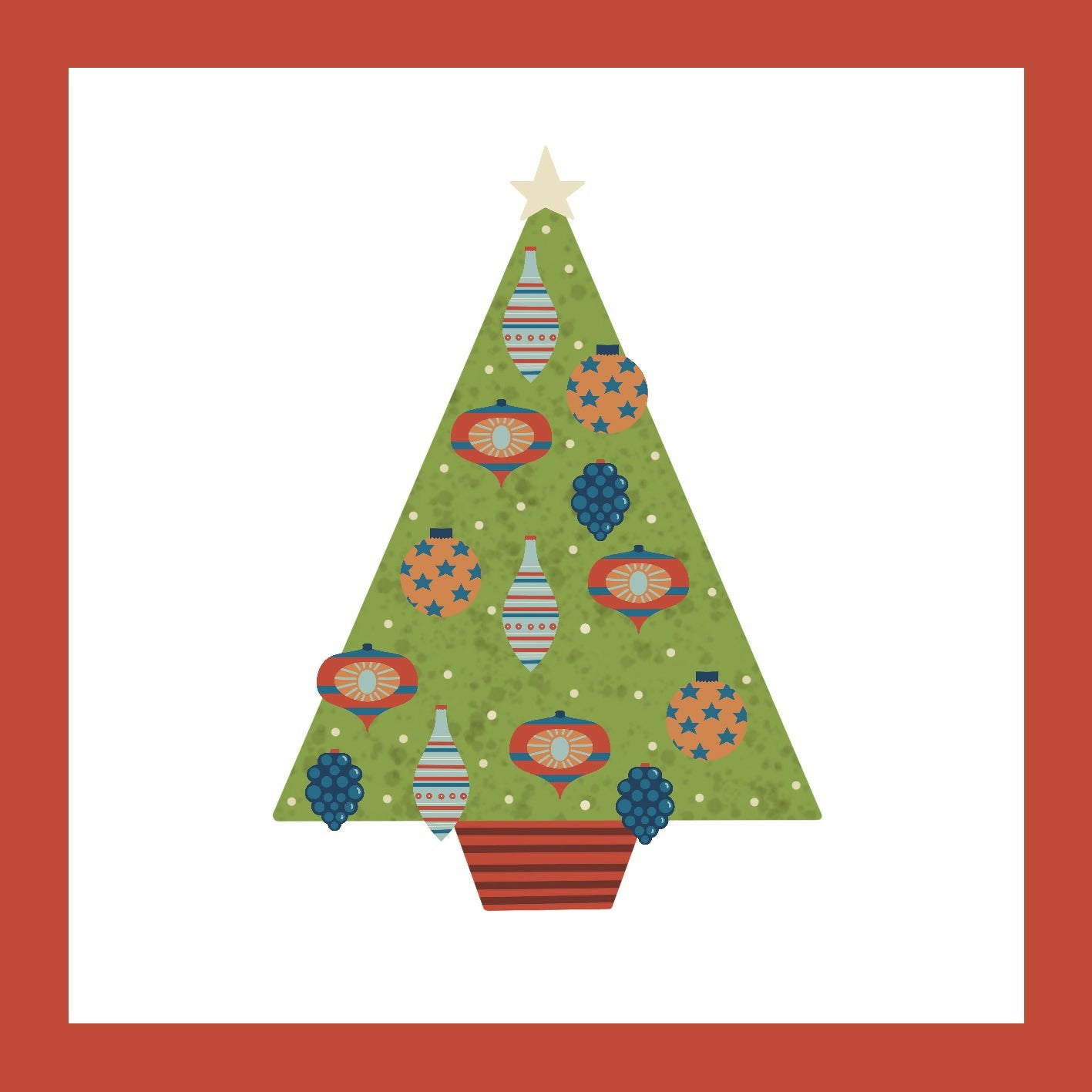 Christmas Tree Greetings Card