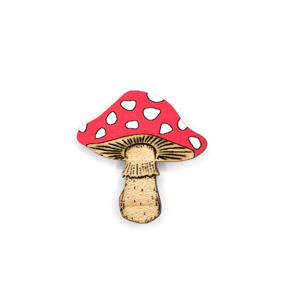 Toadstool Pin Badge