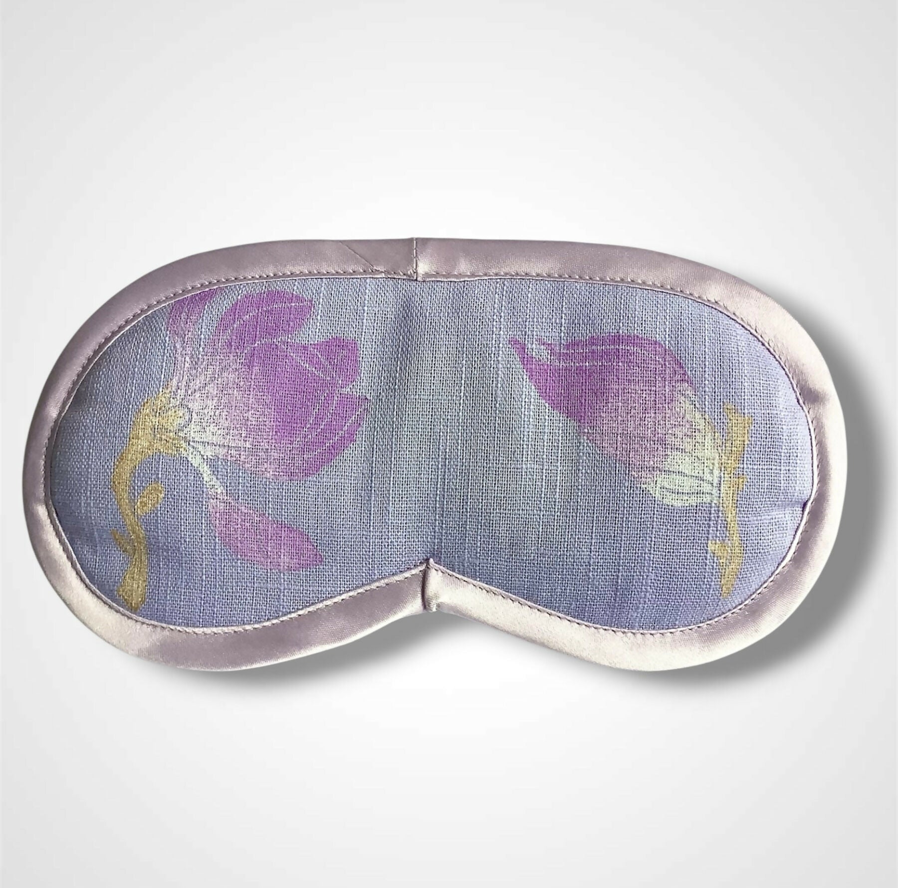 Lilac Magnolias Linen Lavender Infused Eye Mask