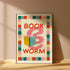 Book Worm Nursery Kids Art Print