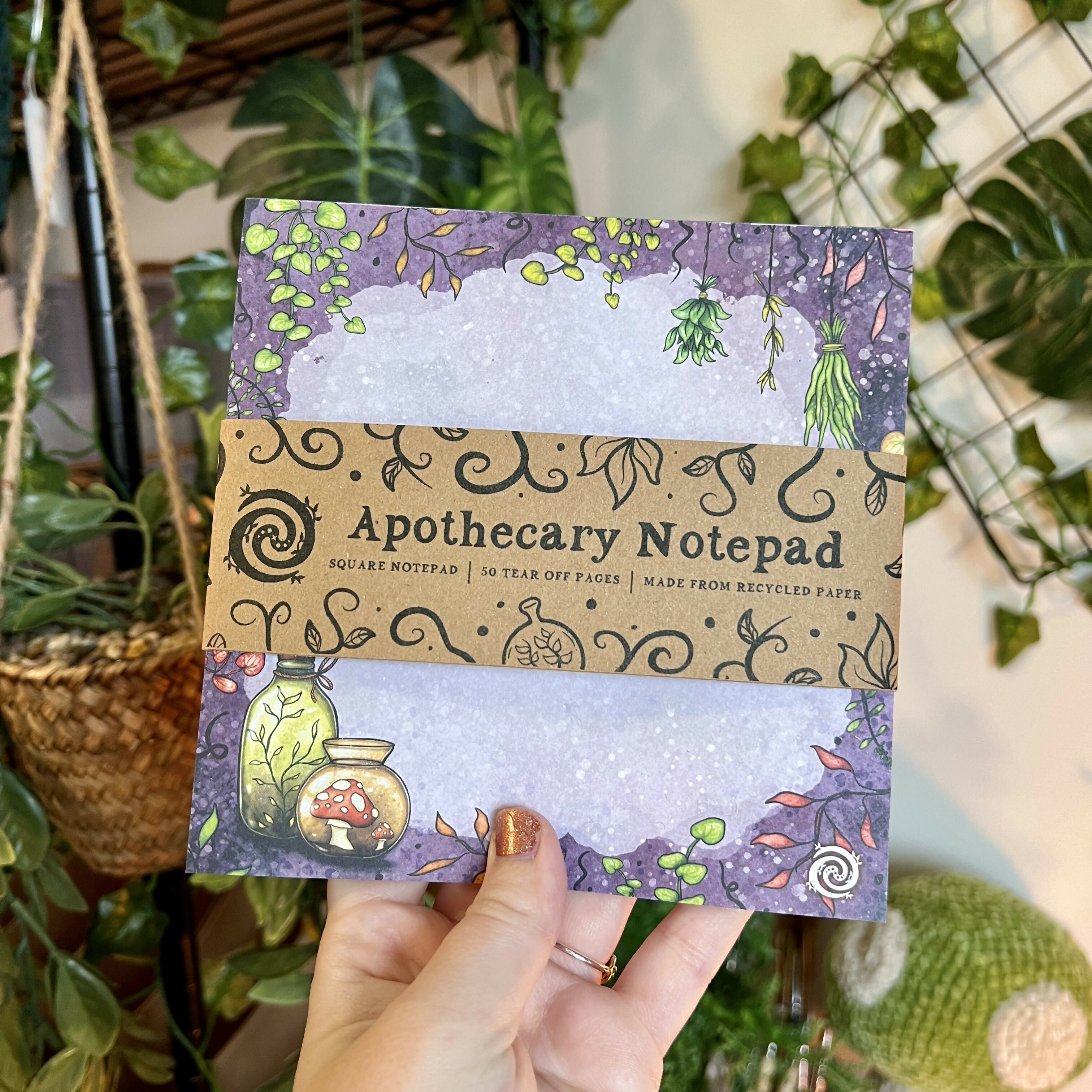 Apothecary Notepad Large – Witchy & Eco-Friendly | Art & Soul