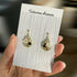 Pendant Crystal Embroidery Earrings (Waterdrop)