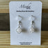 Sterling Silver Clover Gemstones Earrings