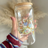 Silly Goose Book Club 16oz Glass Can with Bamboo Lid and Straw