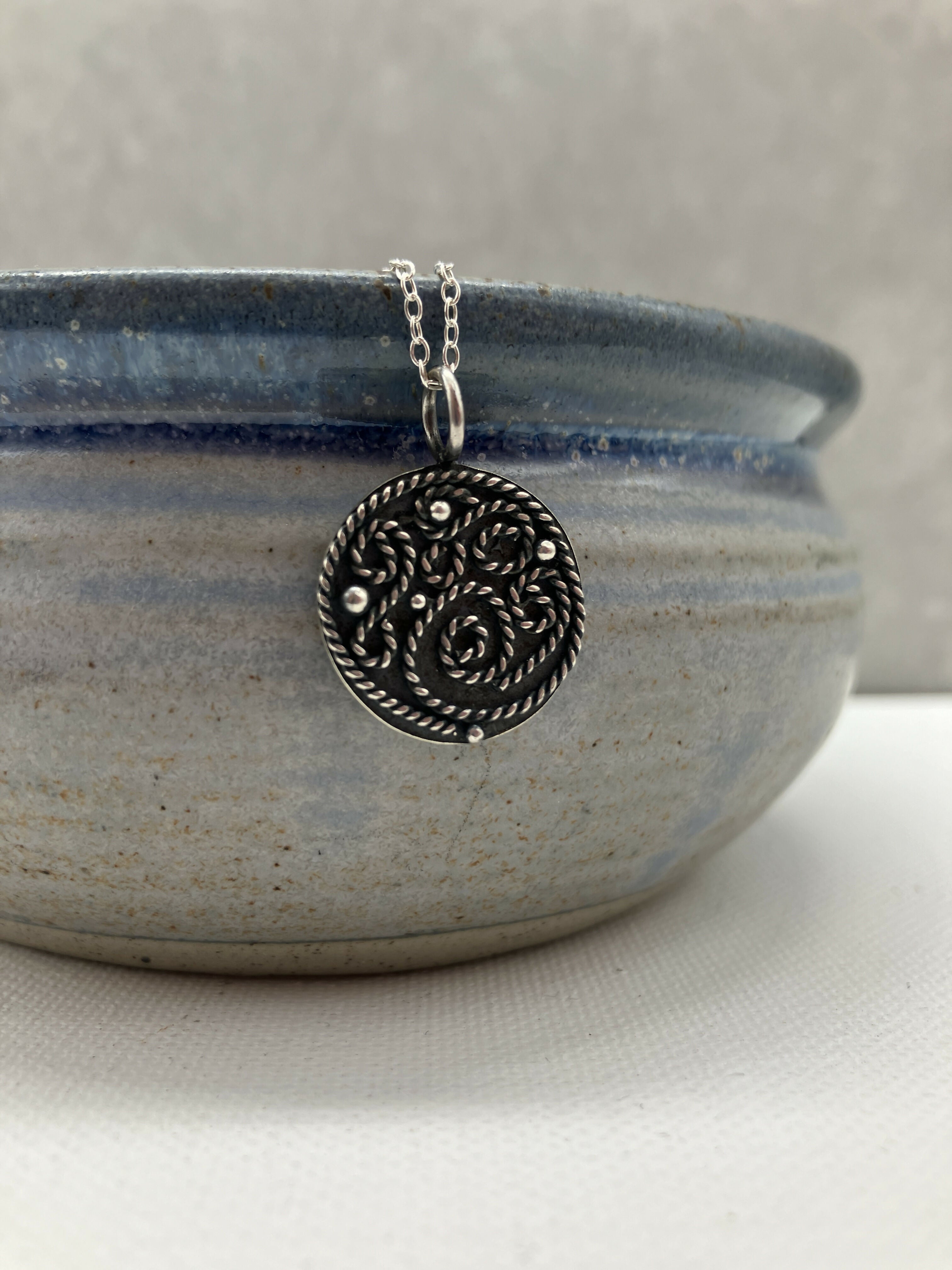 Silver Filigree Pendant