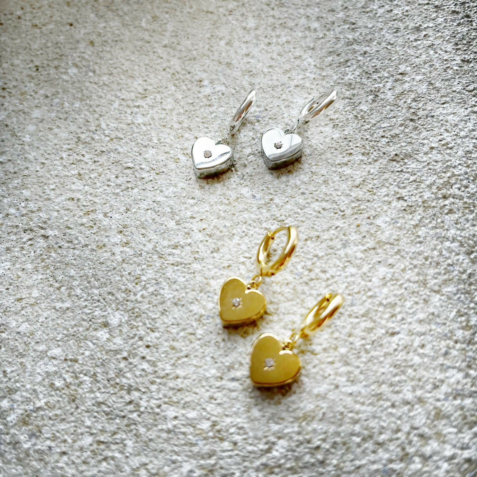 Vintage Heart Earrings