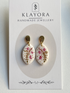Christmas Polymer Clay Earrings With Gold Plated Fastenings