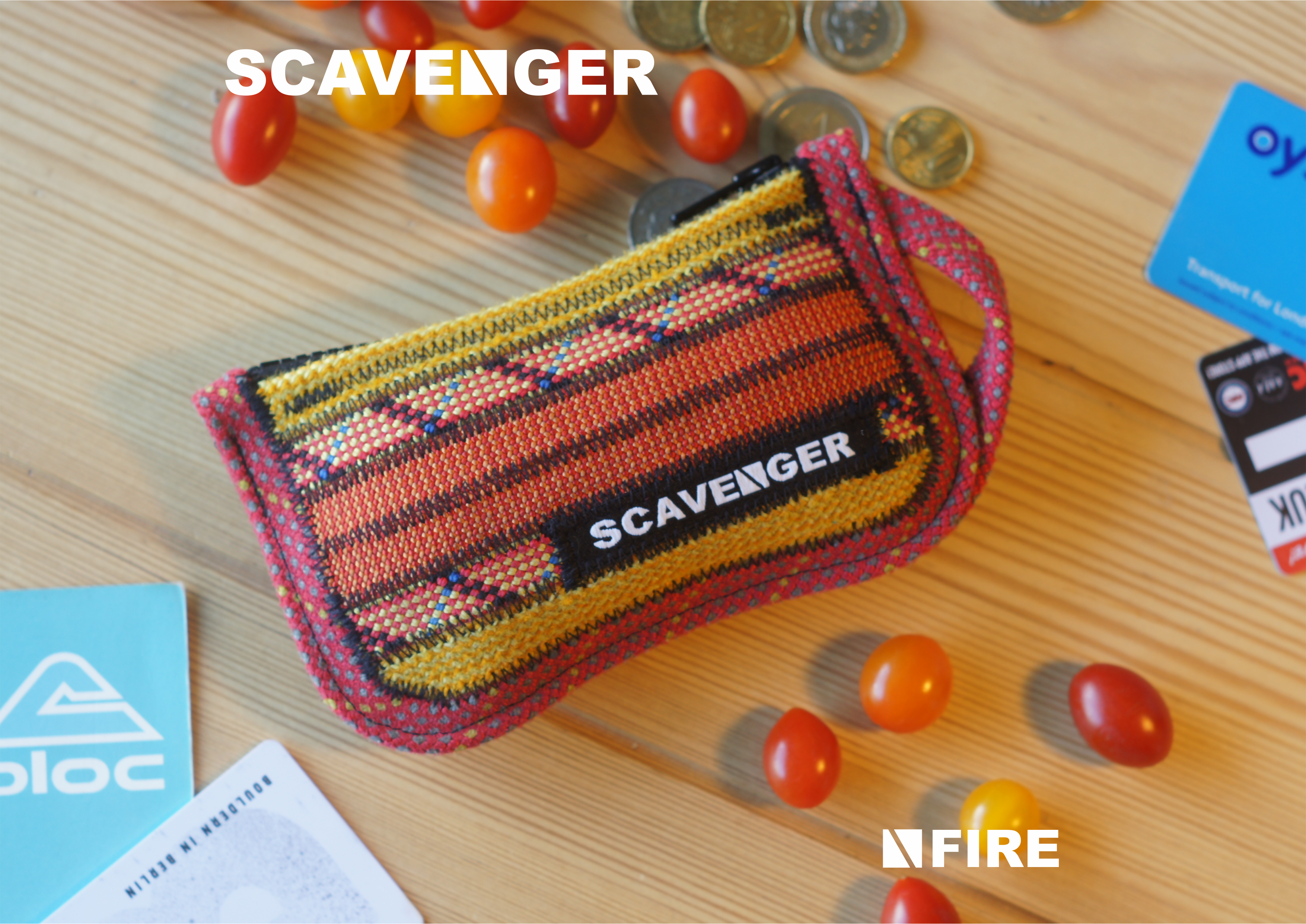 Recycled Climbing Rope Zip Pouch Medium