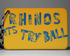 Leeds Rhinos Keyring TRY BALL Design