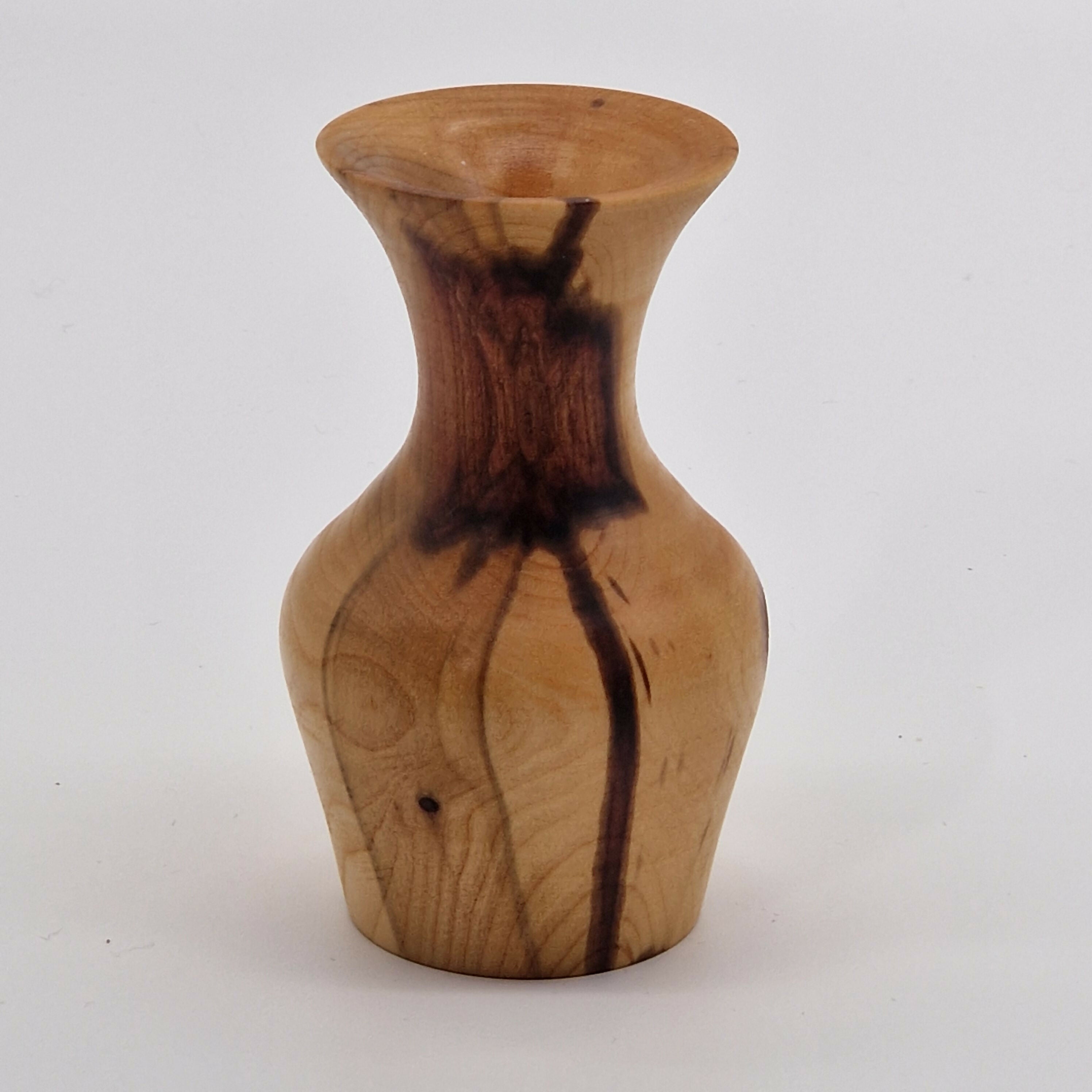 Hand Turned Bud Vase made from Damson Wood