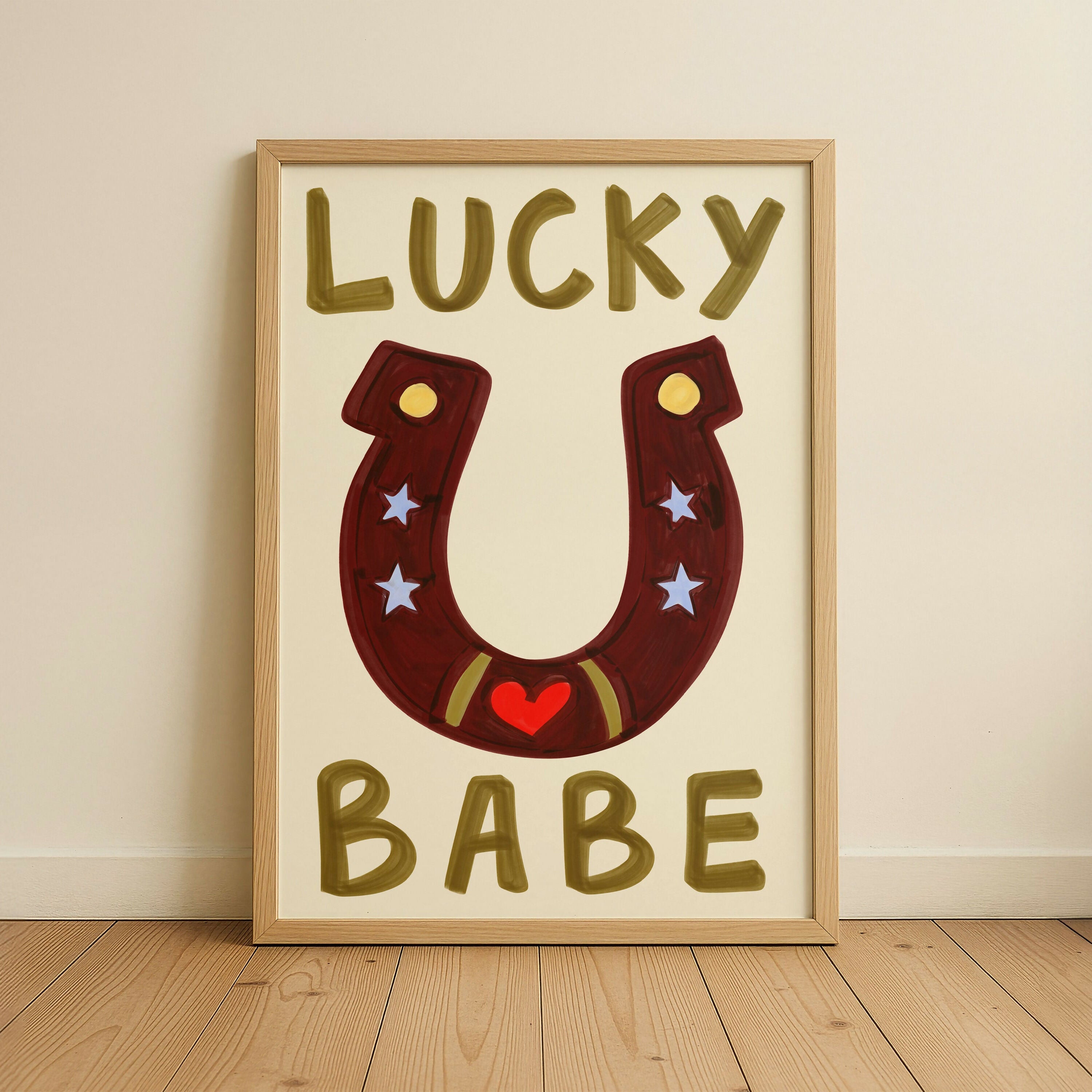 Lucky Babe Nursery Kids Print