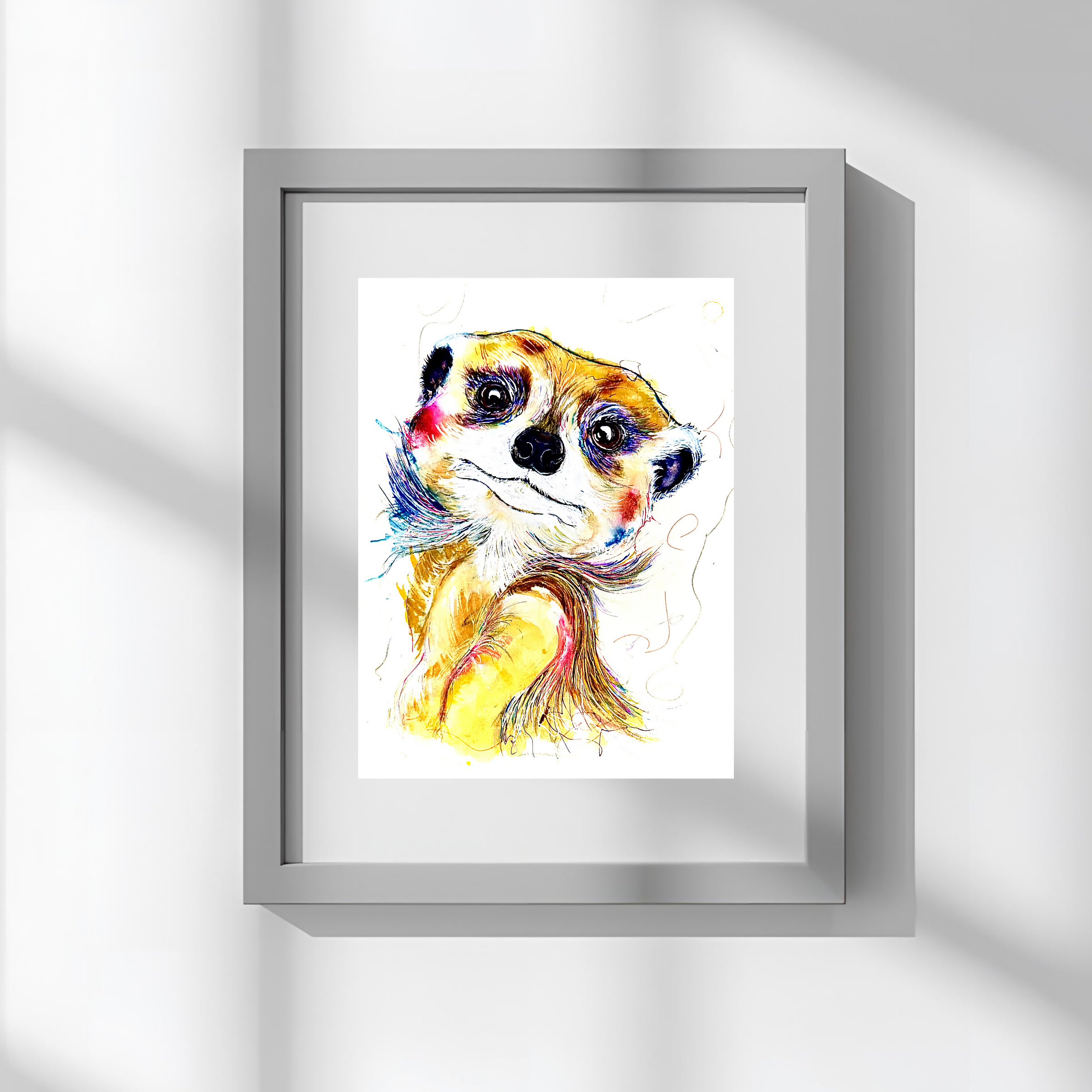 FINE ART PRINT OF MARILYN THE MEERKAT