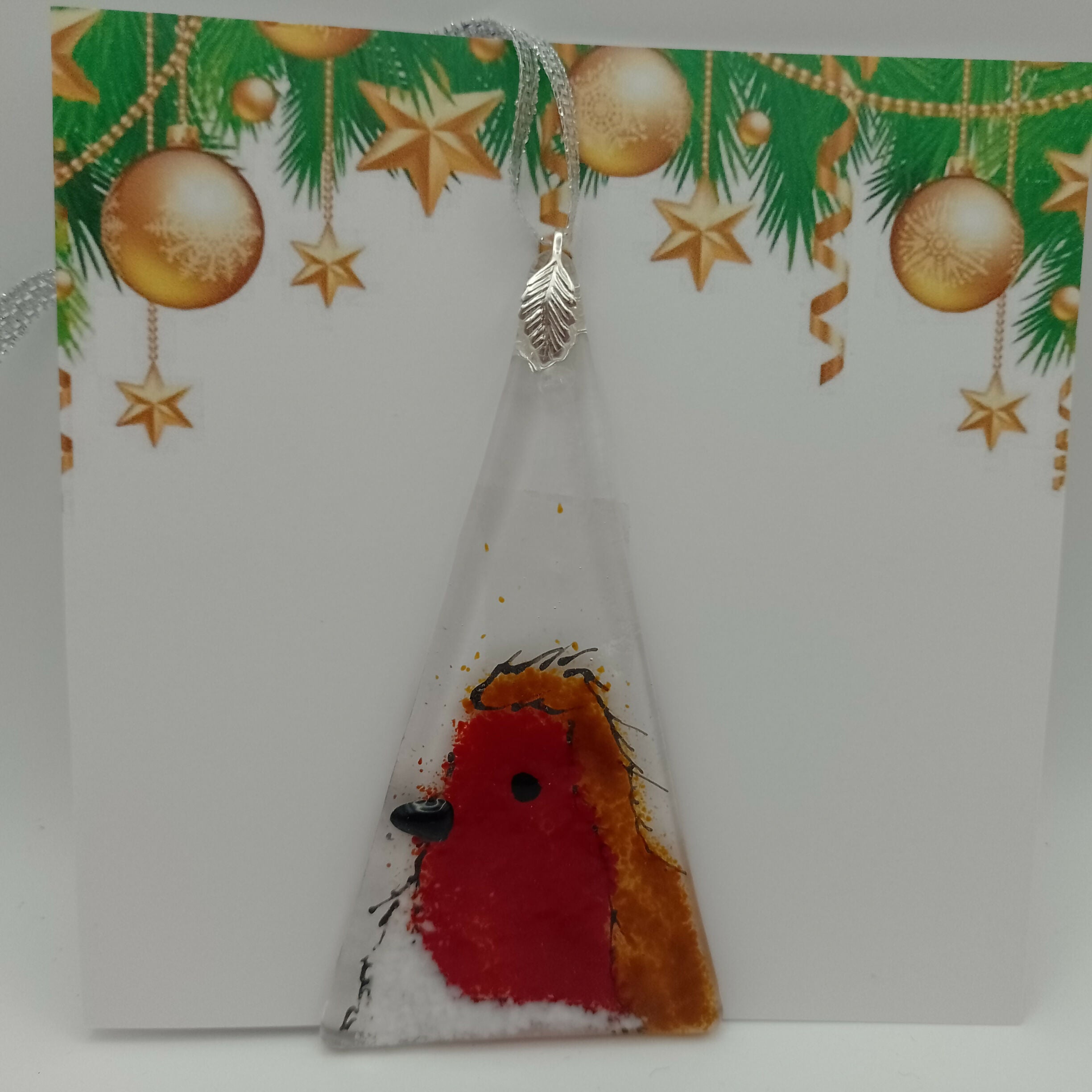 Fused Glass Christmas Card