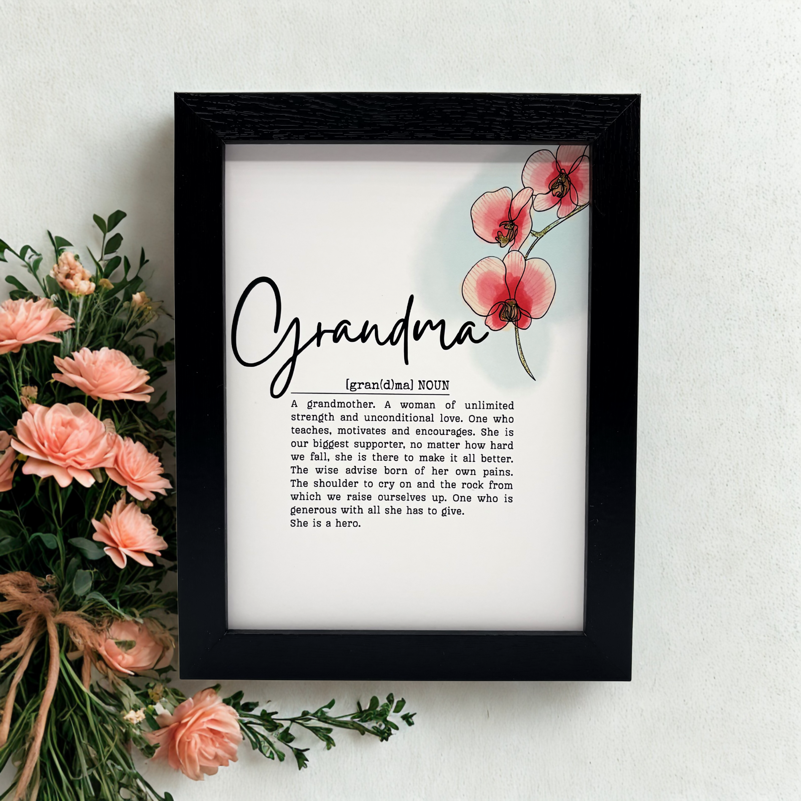 Mothers Day Definition Framed Print - Grandma