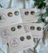 Colour, Black and Pattern Round Polymer Clay Studs