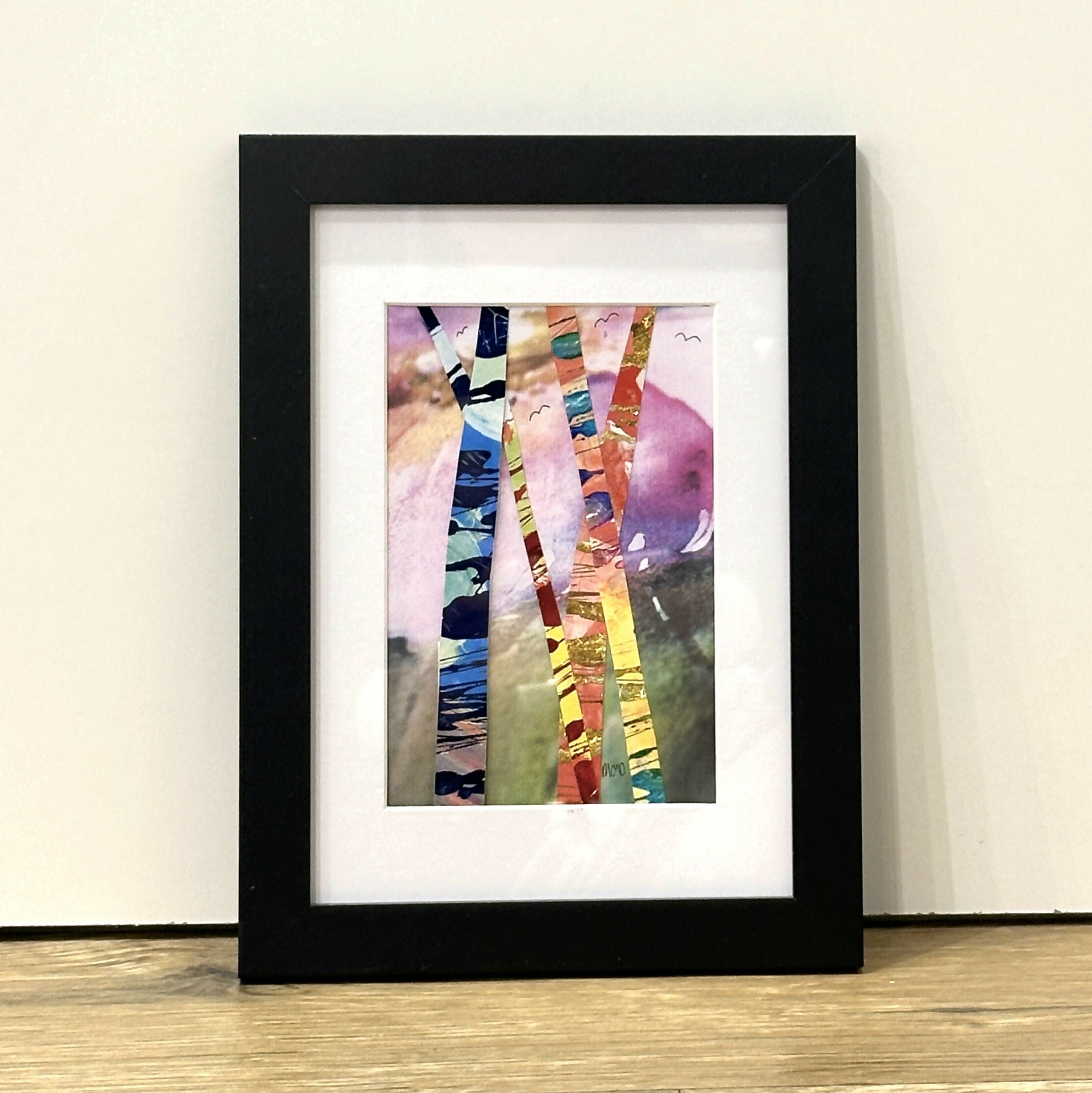 Forest 24cm x 18cm Framed (Black)