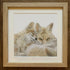 Fine Art Square Giclée Print of a Fox and Cub
