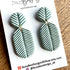 Statement Dangle Earrings – Polymer Clay Textured Earrings, Modern Geometric Earrings, Handmade Clay Jewellery