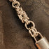 MINI PADLOCK KEYCHAIN - STAINLESS STEEL CHAINMAIL